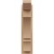 Ekena Millwork 5 1/2-in W x 12-in D x 24-in H Balboa Slat Rough Cedar Woodgrain TimberThane Outlooker, Primed Tan OUTUR055X12X24BOA24RCPR - alternate 5